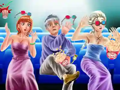Гульня Ice Family Movie Night онлайн