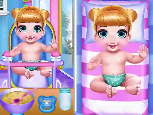 Гульня Princess New Born Twins Baby Care онлайн