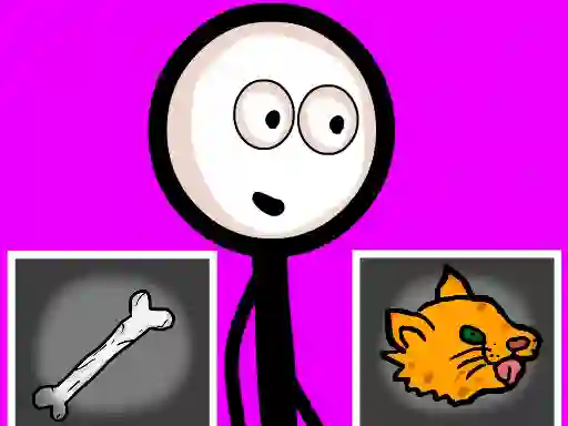 Гульня Stickman Choosing actions онлайн