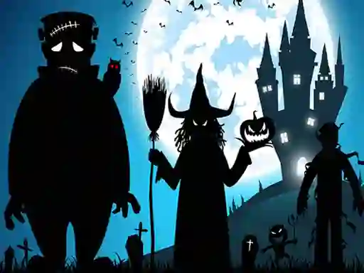 Гульня Crazy Halloween Memory онлайн