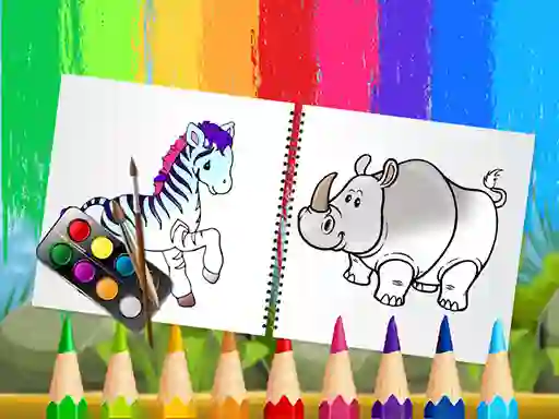 Гульня Funny Animals Coloring Book онлайн