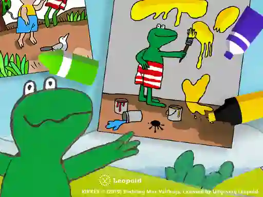 Гульня Coloring Kikker онлайн