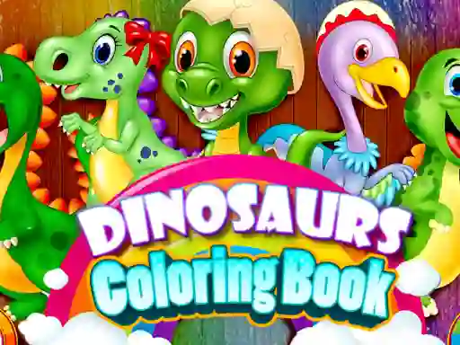 Гульня Dinosaurs Coloring Book онлайн