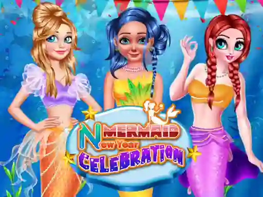 Гульня Mermaid New Year Celebration онлайн