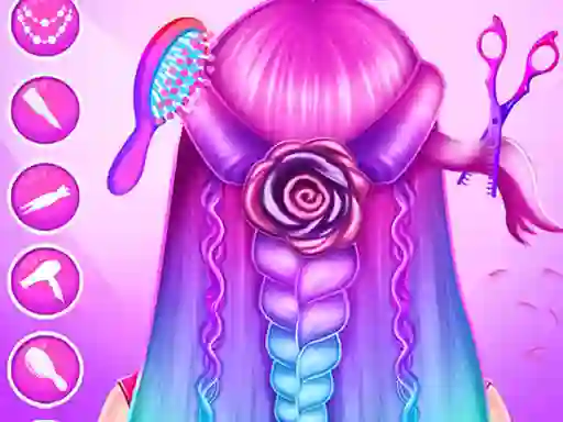 Гульня Braid Hair Salon Girls онлайн