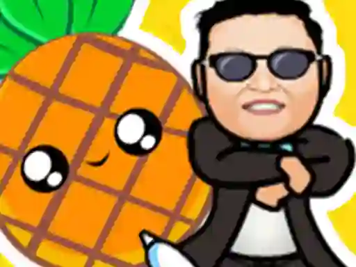 Гульня Pineapple and pen vs gangnam style онлайн