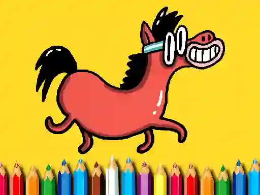 Гульня Back To School: Pony Coloring Book онлайн