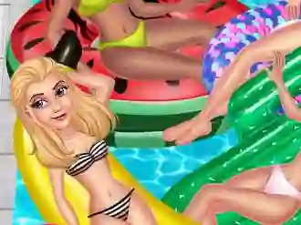 Гульня Princess Pool Party Floats онлайн
