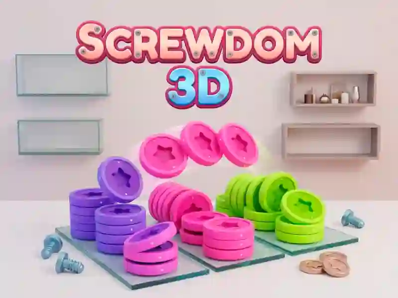 Гульня Screwdom 3D онлайн