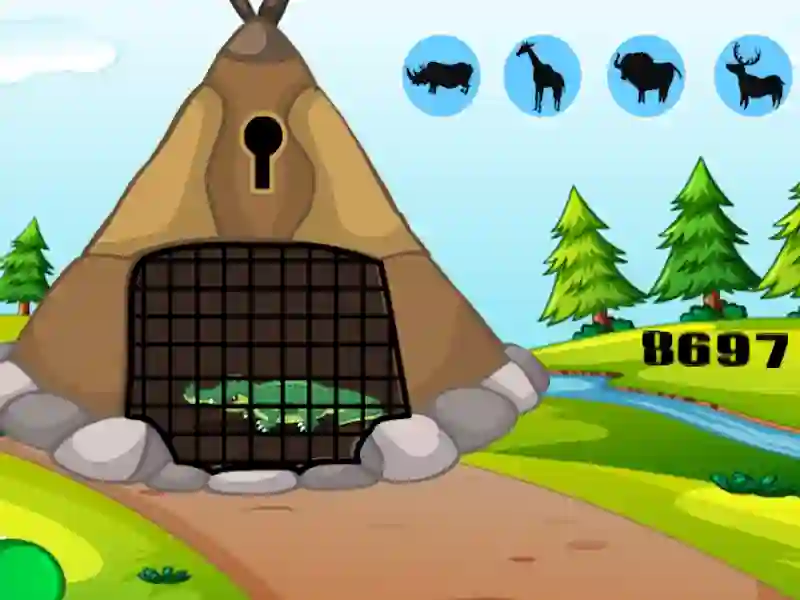 Гульня Croc Key Quest онлайн
