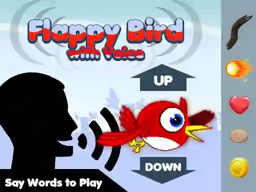 Гульня Flappy Bird With Voice онлайн