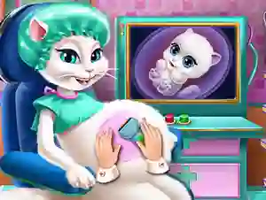 Гульня Kitty Pregnant Check-up онлайн