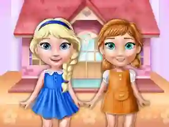 Гульня Ellie And Annie Doll House онлайн