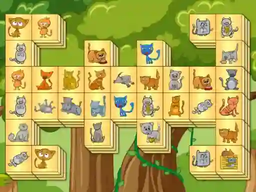 Гульня Cats mahjong онлайн