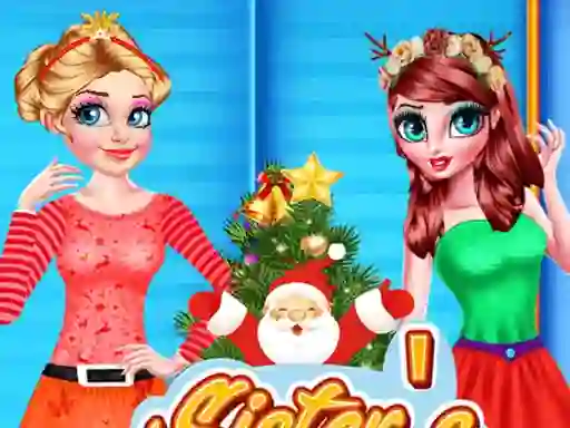 Гульня Sisters Christmas Tree онлайн