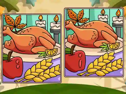 Гульня Thanksgiving Spot The Differences онлайн