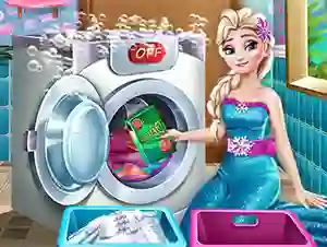 Гульня Ice Queen Laundry Day онлайн