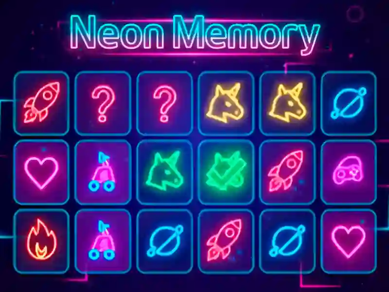 Гульня Neon Memory онлайн