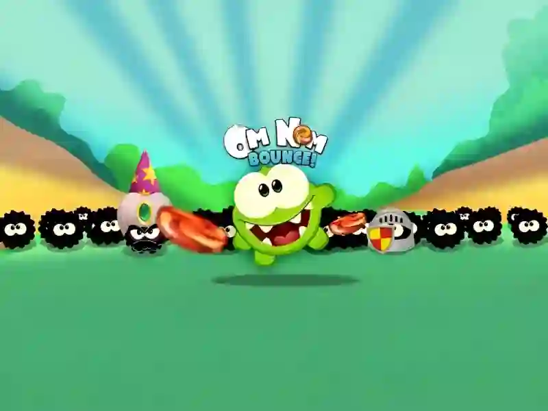Гульня Om Nom Bounce онлайн