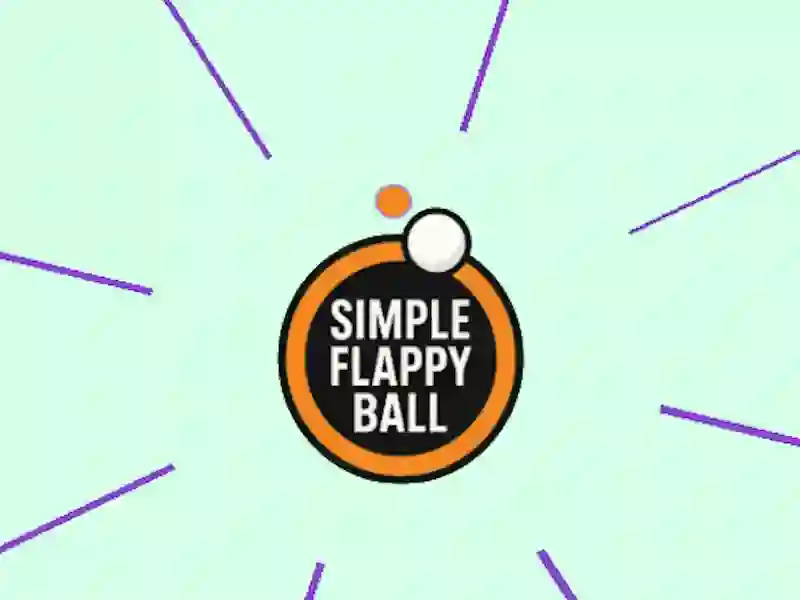 Гульня Simple Flappy Ball онлайн