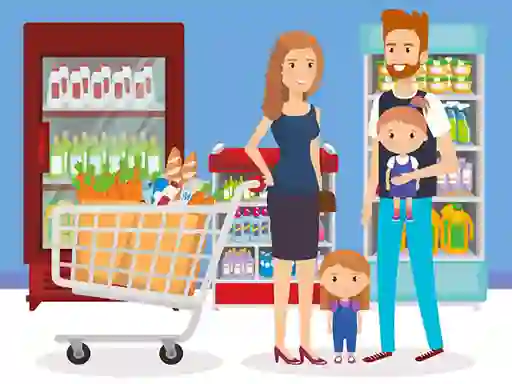 Гульня Happy Shopping Jigsaw онлайн