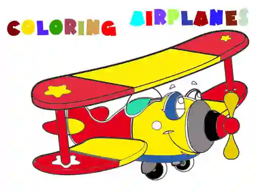 Гульня Coloring Book Airplane 2 онлайн
