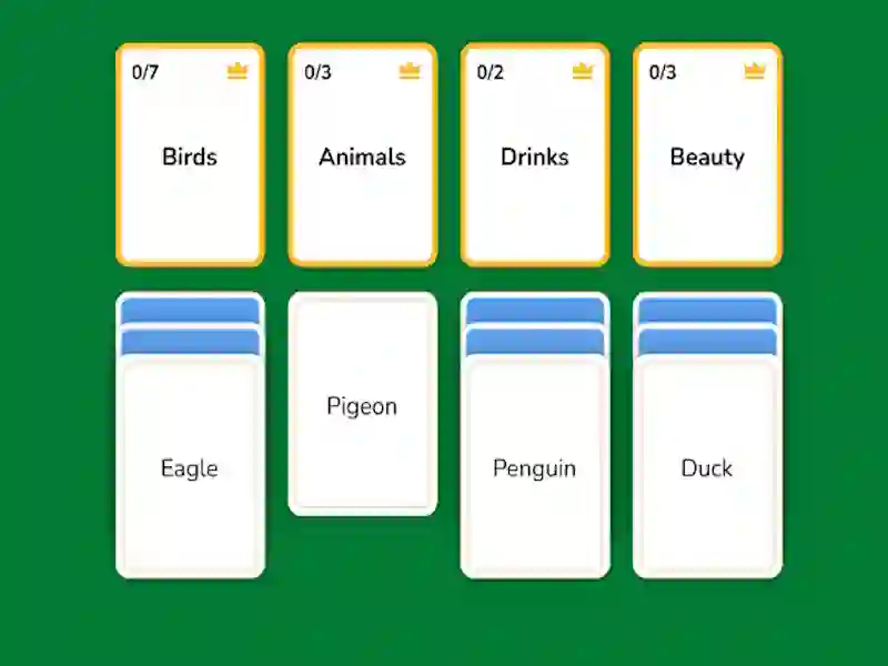 Гульня Word Solitaire онлайн