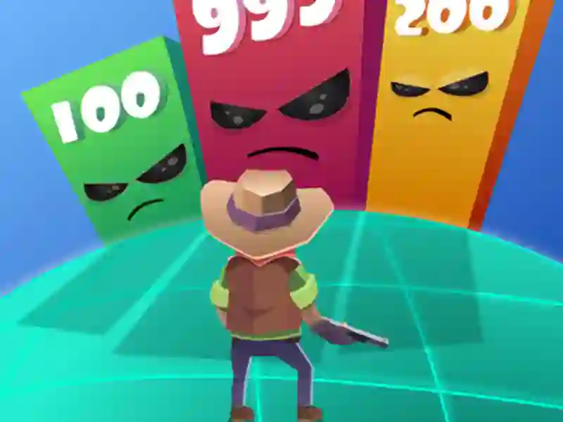 Гульня Shoot Block Rush 3D онлайн