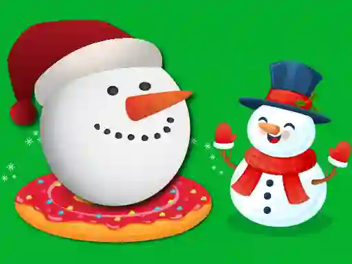Гульня Flappy Snowball Xmas онлайн