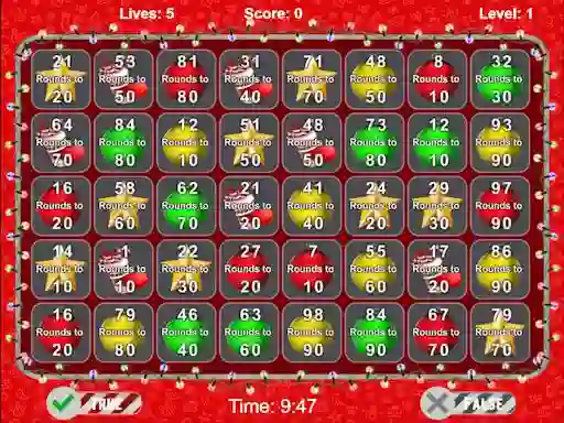 Гульня Christmas Number Crunch Rounding онлайн