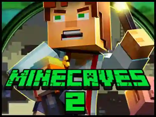 Гульня Minecaves 2 онлайн