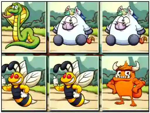 Гульня Animals Memo Match онлайн