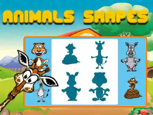 Гульня Animals Shapes онлайн