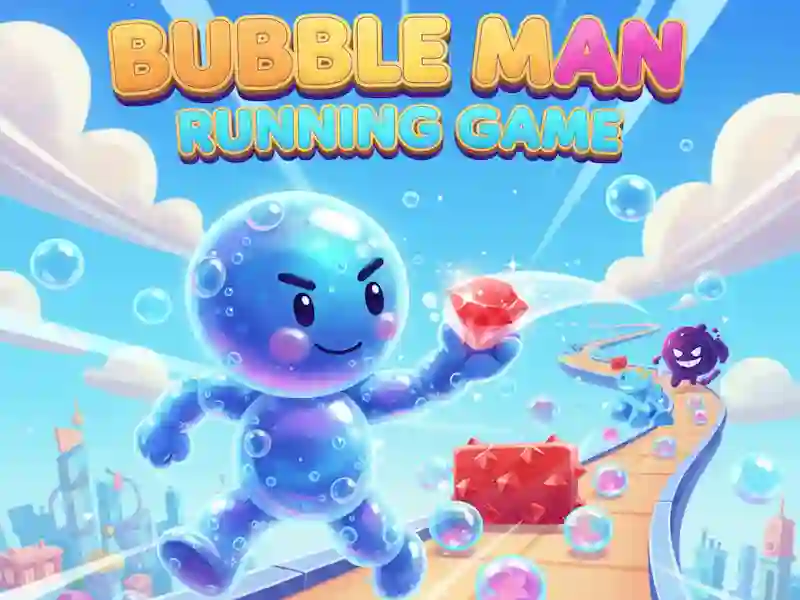 Гульня Bubble Man Running Game онлайн