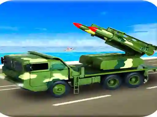 Гульня Us Army Missile Attack Army Truck Driving Games онлайн