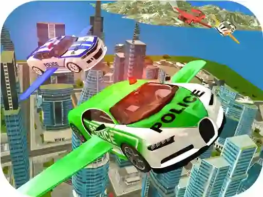 Гульня Flying Police Car Simulator онлайн
