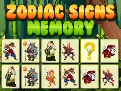 Гульня Zodiac Signs Memory онлайн