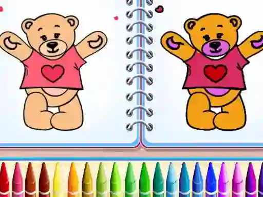 Гульня Cute Teddy Bear Colors онлайн