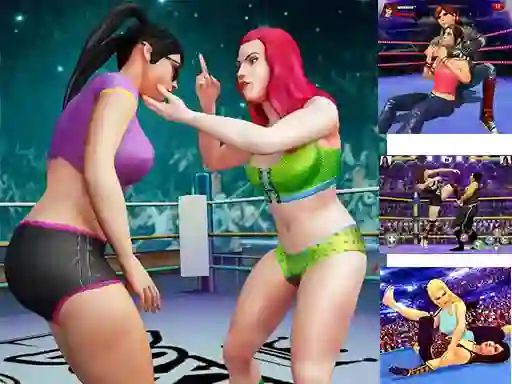 Гульня Women Wrestling Fight Revolution Fighting онлайн