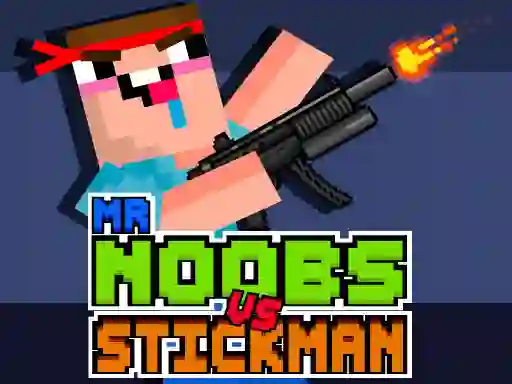 Гульня Mr Noobs vs Stickman онлайн