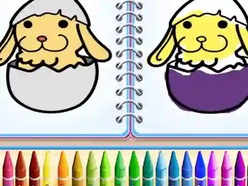 Гульня Coloring Bunny Book онлайн