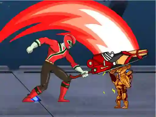 Гульня Power Rangers Space war онлайн
