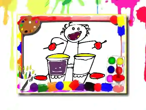 Гульня Music Coloring Book онлайн