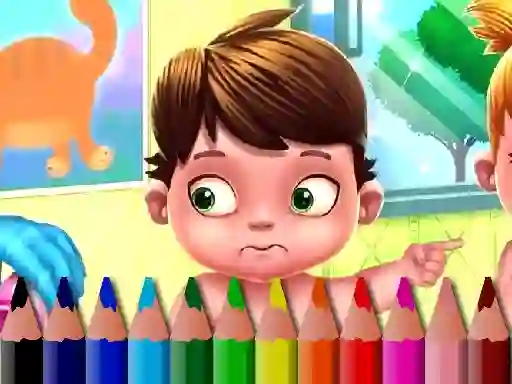 Гульня Back To School: Baby Coloring Book онлайн