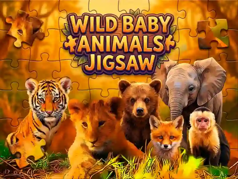 Гульня Wild Baby Animals Jigsaw онлайн