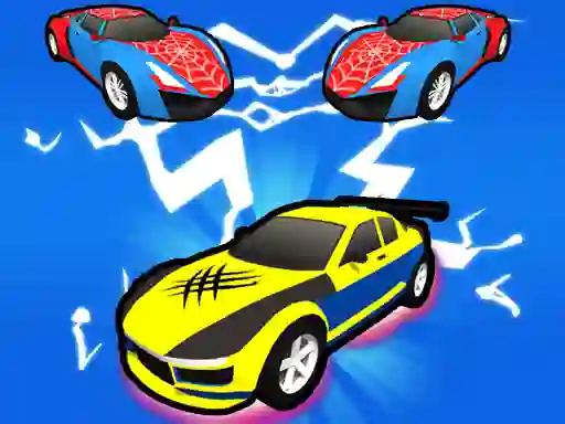 Гульня Superhero Car Merge Master онлайн