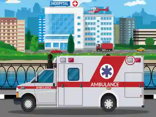 Гульня Ambulance Trucks Differences онлайн