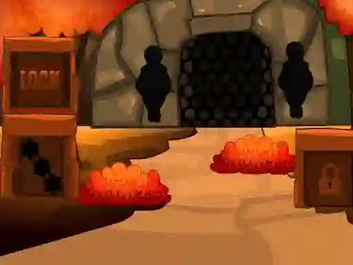Гульня Red Forest Escape онлайн