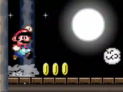 Гульня Super Mario Flash Halloween Version онлайн