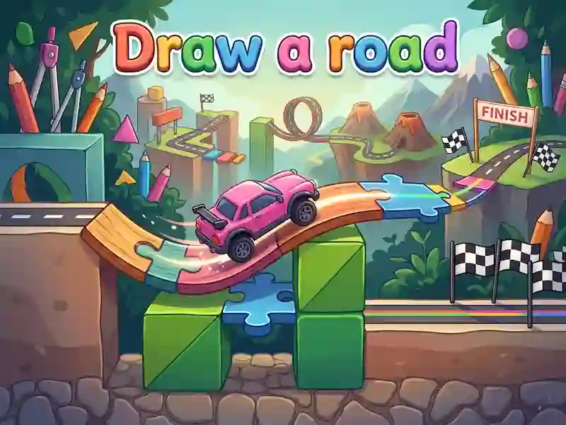 Гульня Draw a road онлайн